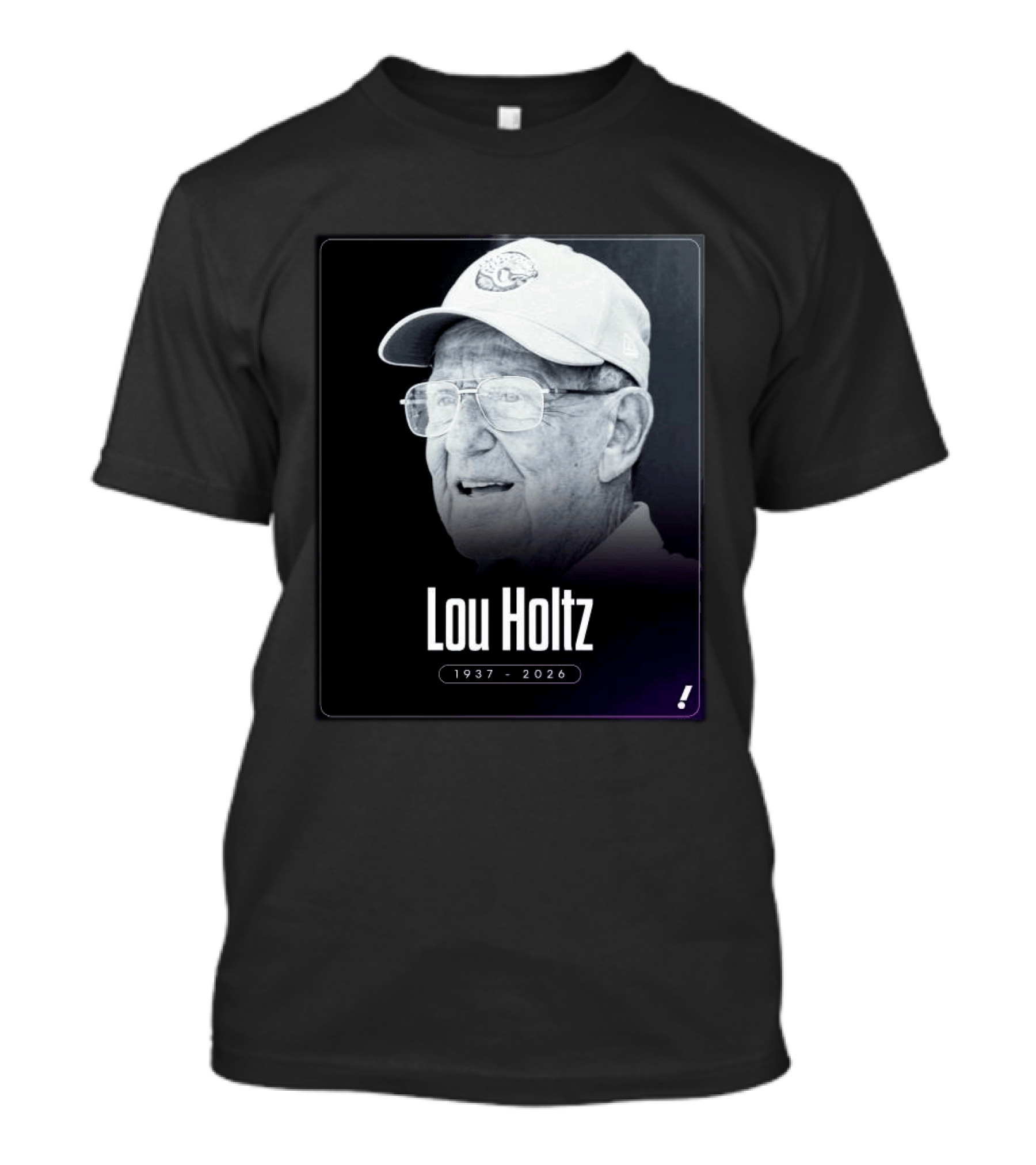 Lou Holtz 1937 2026 Notre Dame Icon Memoriam T-Shirt