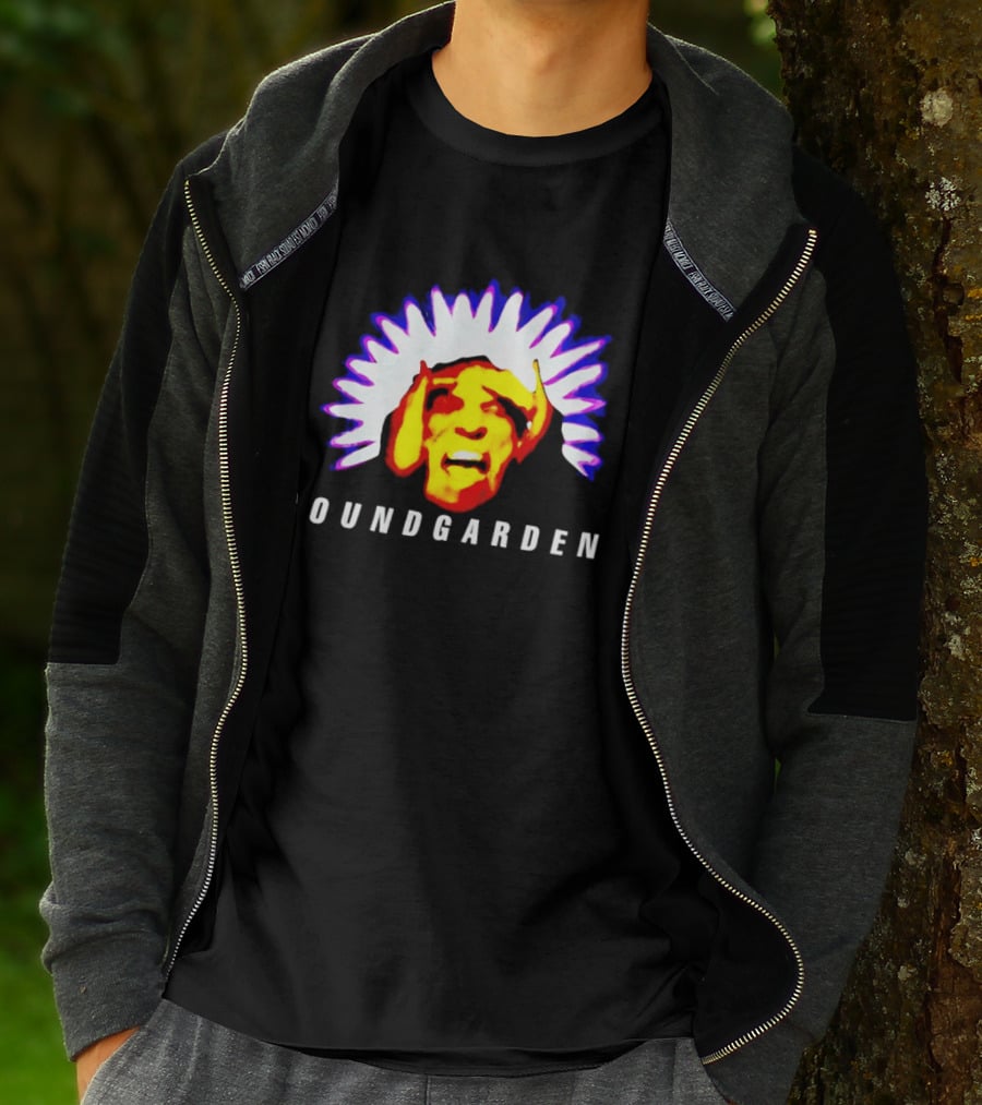 Soundgarden Black Hole Sun Surreal Face Psychedelic T-Shirt