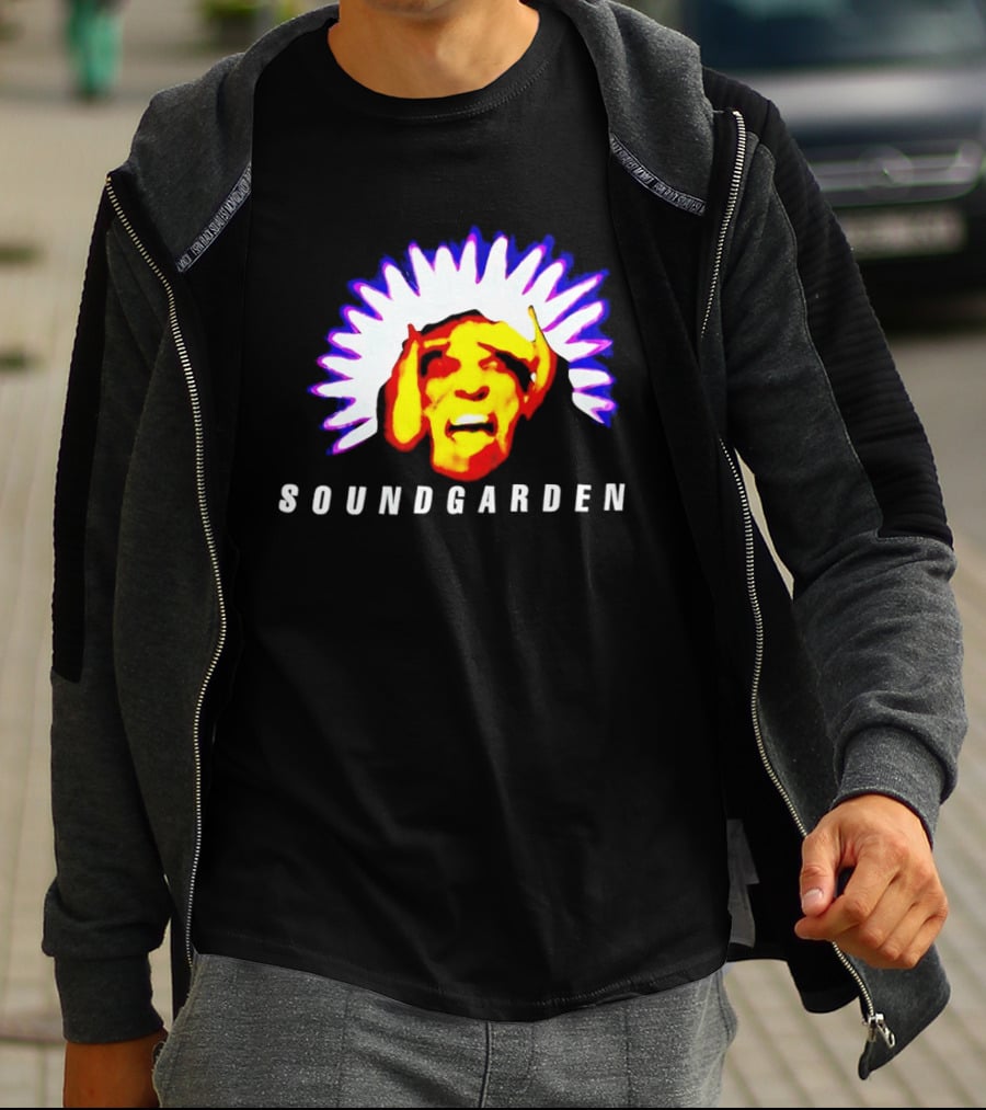 Soundgarden Black Hole Sun Surreal Face Psychedelic T-Shirt