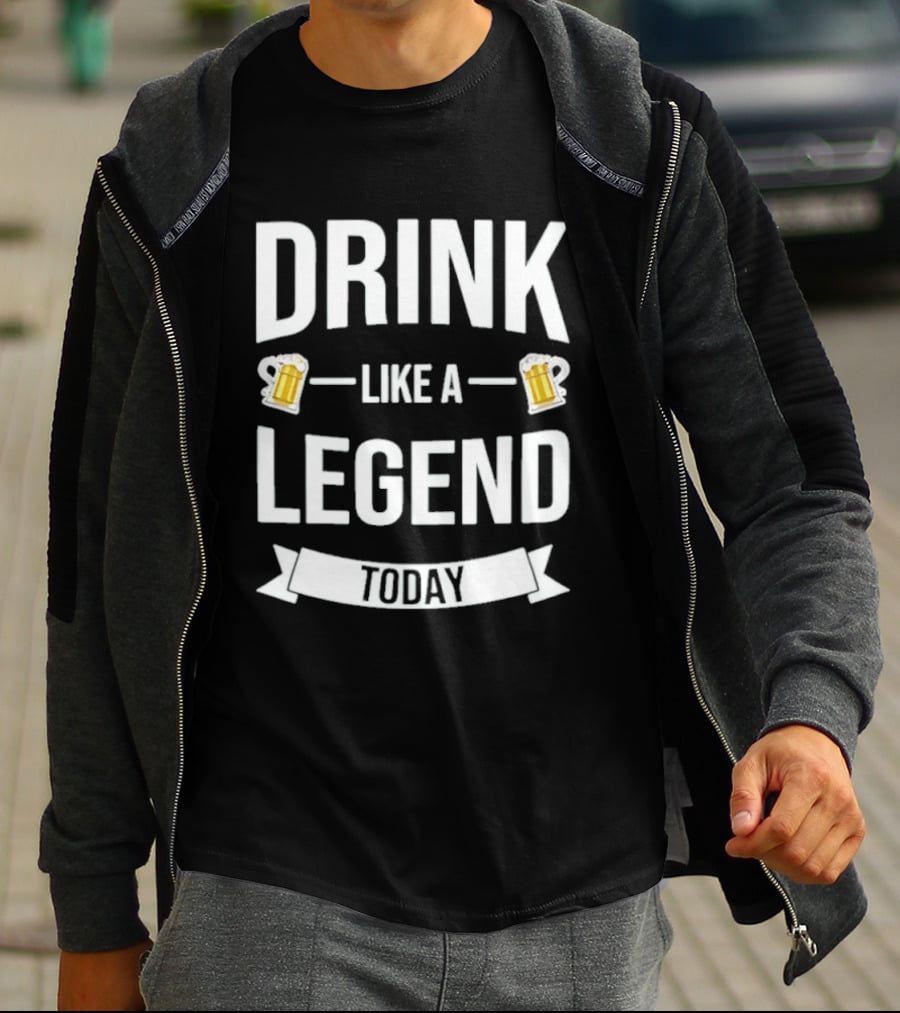 St Patrick's Day Drink Like A Legend Beer Cheers Today T-Shirt