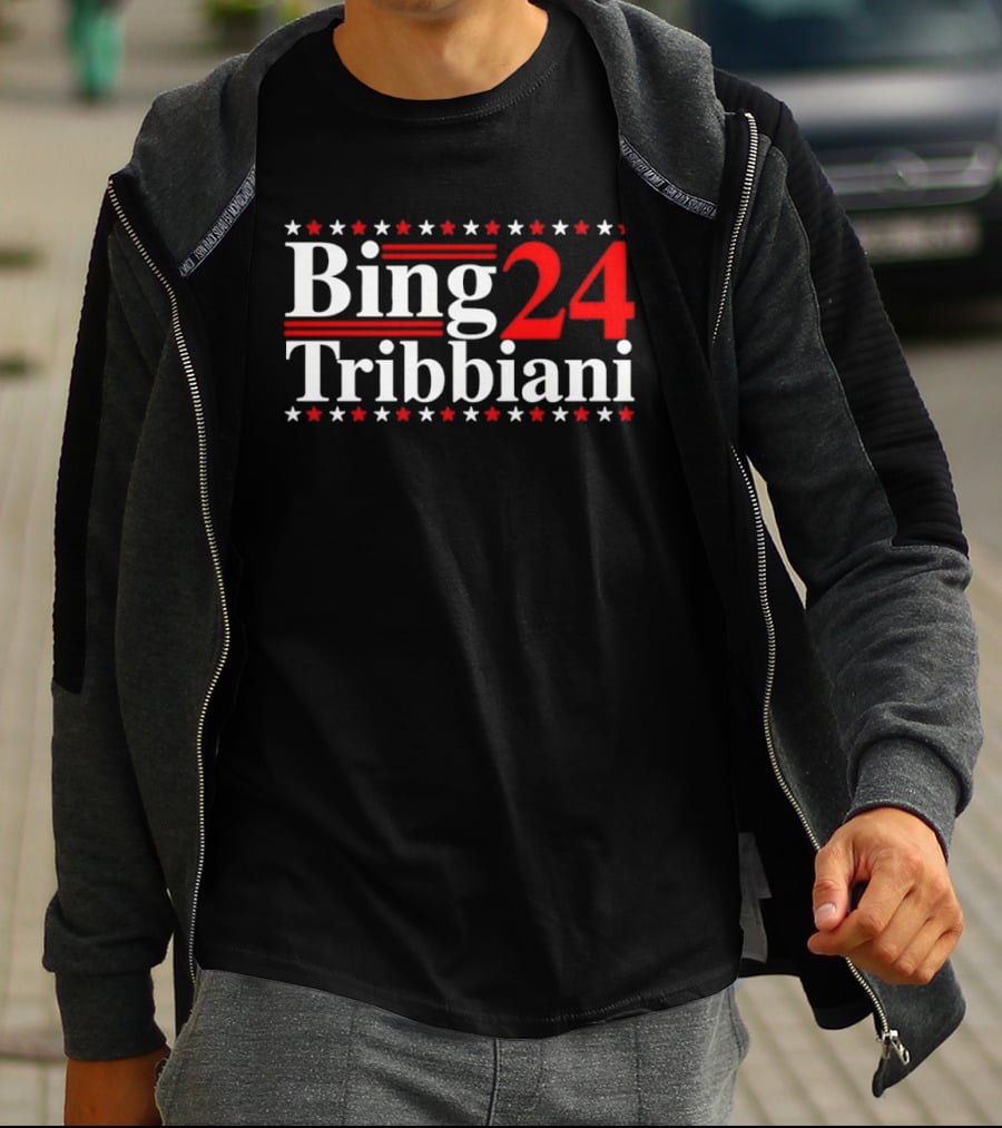 Bing Tribbiani 2024 Presidential Campaign Stars And Stripes T-Shirt