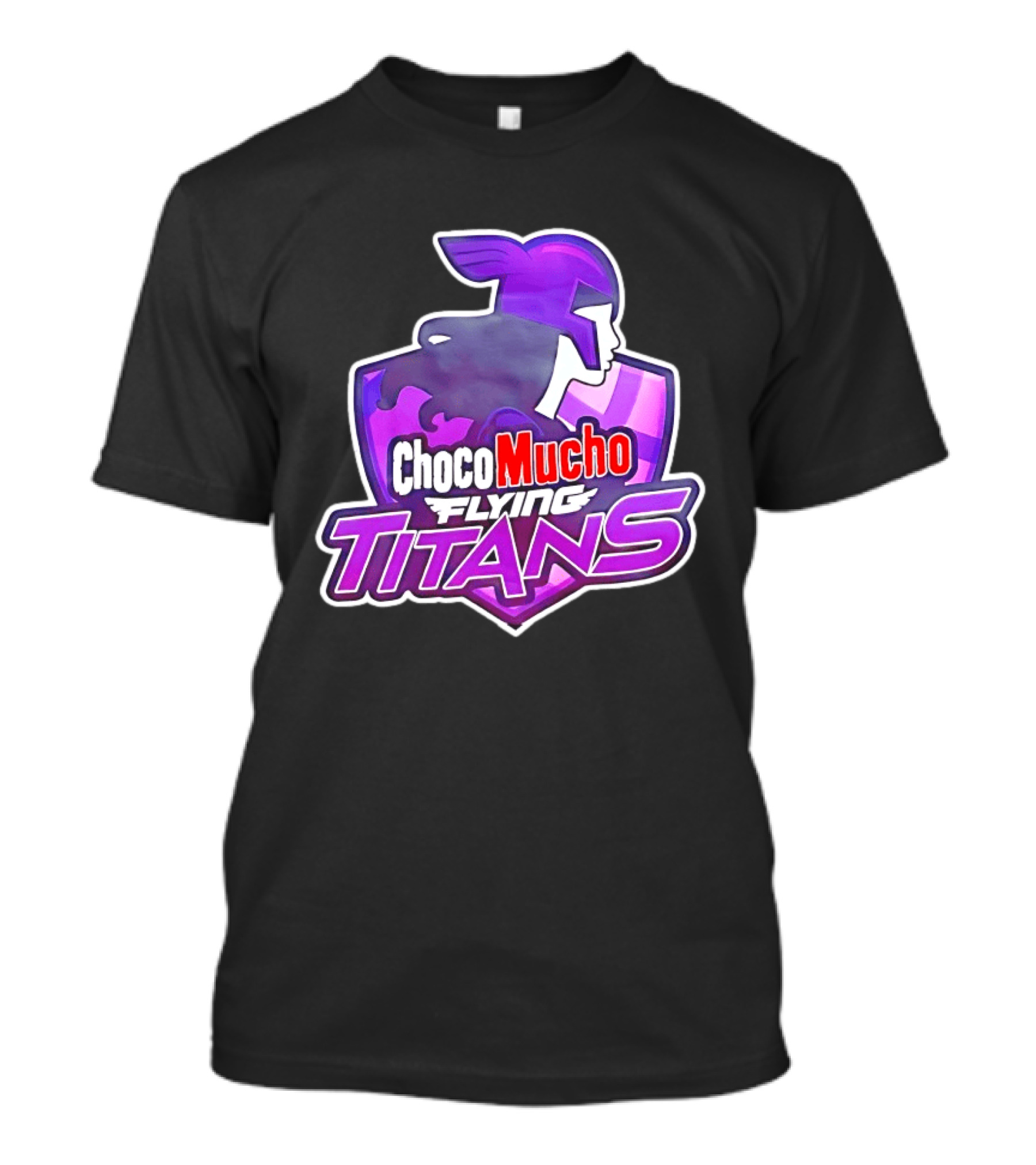 Choco Mucho Flying Titans Purple Shield T-Shirt