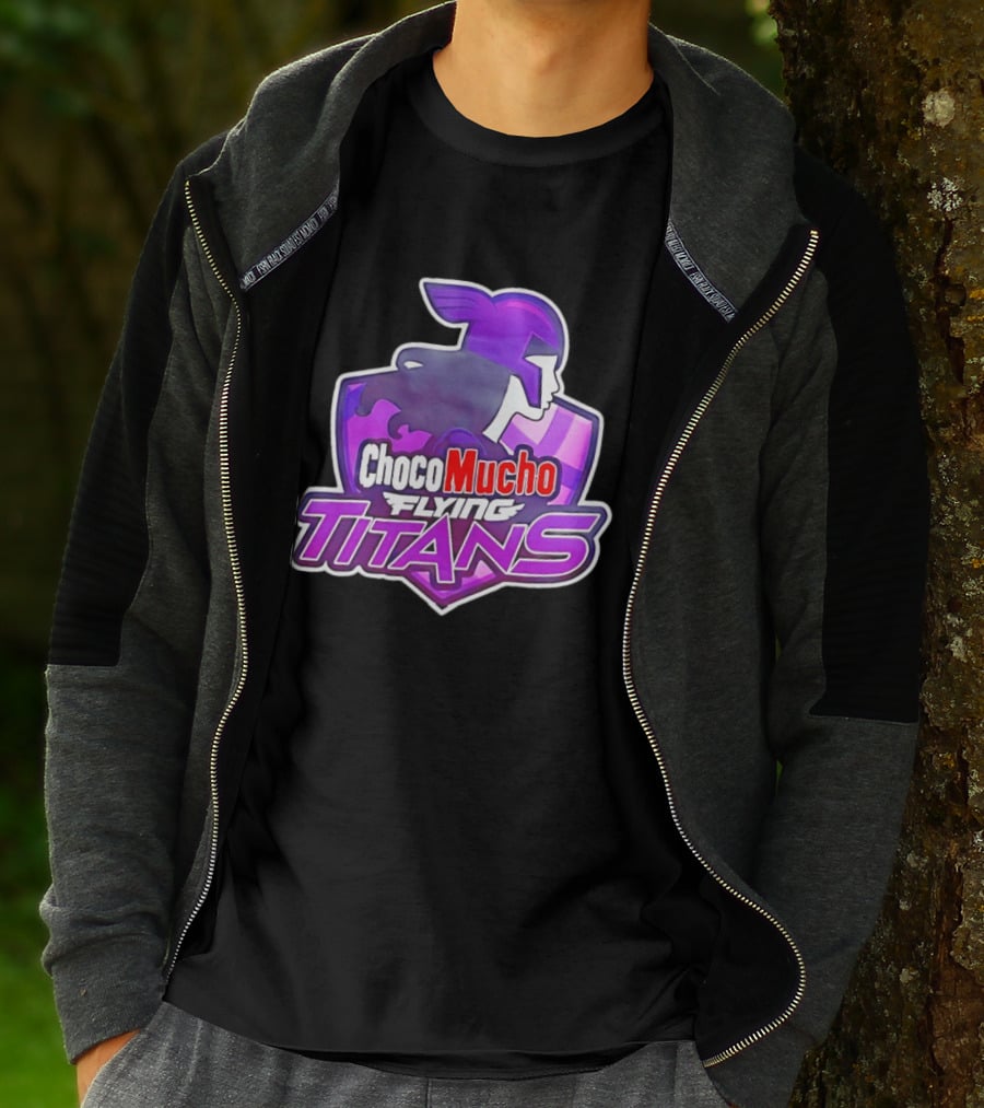 Choco Mucho Flying Titans Purple Shield T-Shirt