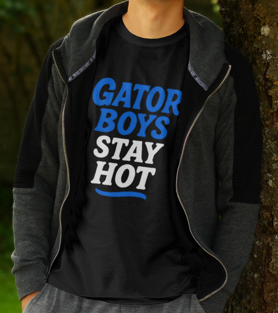 Florida Gator Boys Stay Hot Blue And White T-Shirt