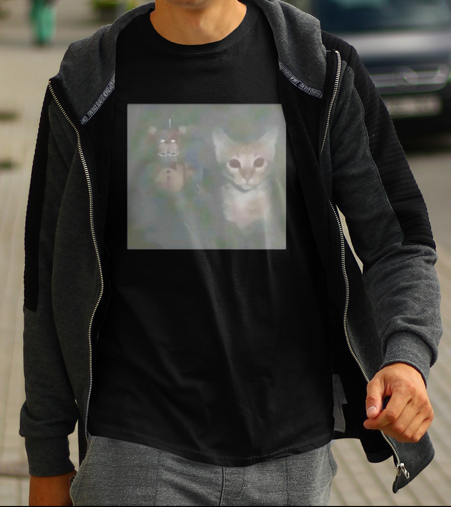 Fnaf Cat Horror And Creepy Animatronic Fantasy T-Shirt