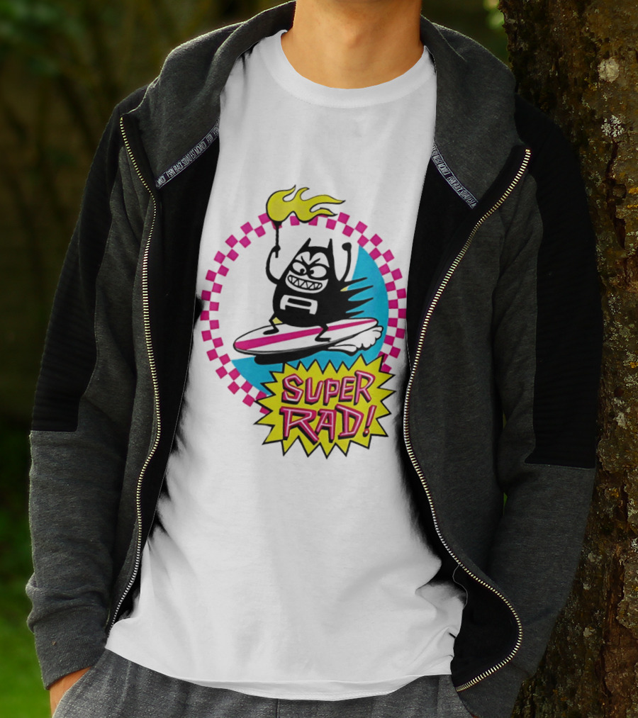 Aquabats Surfing Super Rad Flame Animated T-Shirt