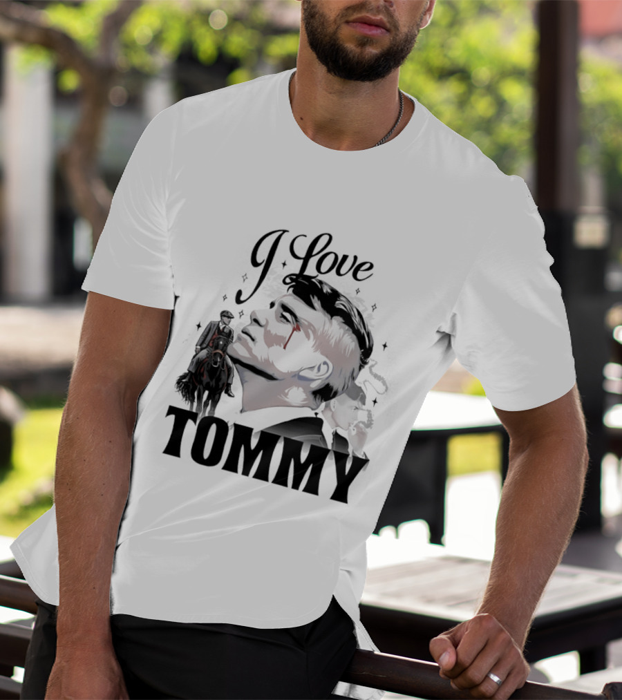 I Love Tommy Shelby In Peaky Blinders Movie Horse And Man Image T-Shirt
