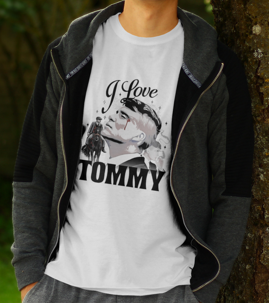 I Love Tommy Shelby In Peaky Blinders Movie Horse And Man Image T-Shirt