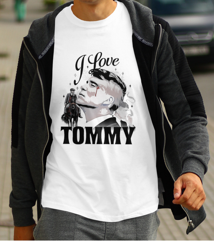 I Love Tommy Shelby In Peaky Blinders Movie Horse And Man Image T-Shirt