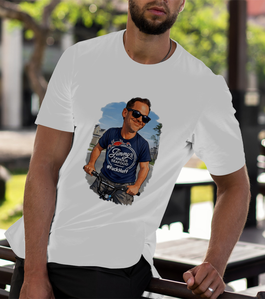 Jinny's Famous Seafood #FckHuff Bold Catchy Phrase T-Shirt