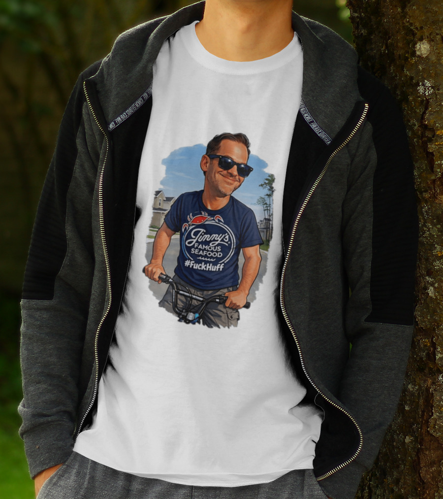 Jinny's Famous Seafood #FckHuff Bold Catchy Phrase T-Shirt