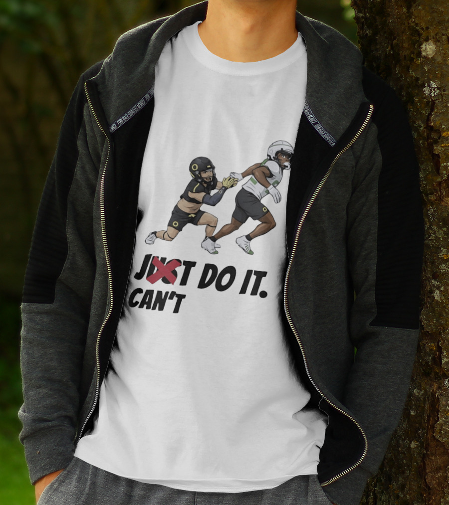 Just Can't Do It Football Players Chase In Action T-Shirt