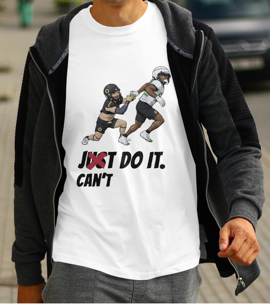 Just Can't Do It Football Players Chase In Action T-Shirt