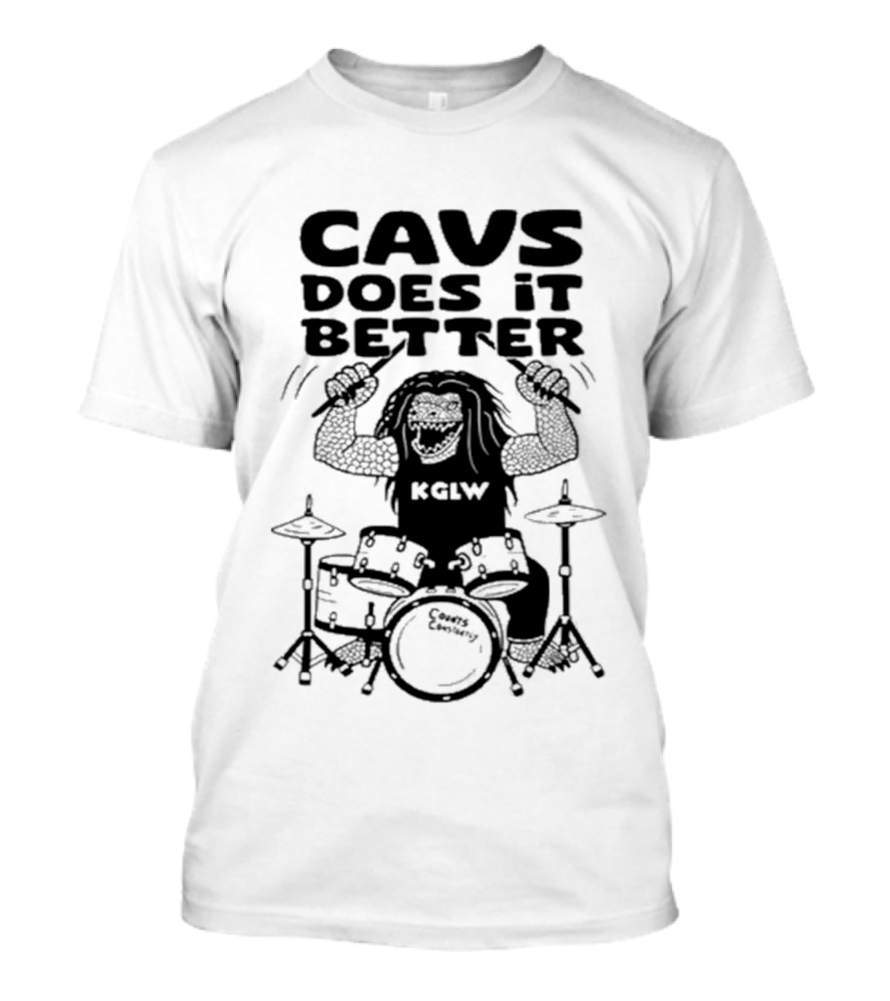 Cavs Does It Better KGLW Drummer Image T-Shirt