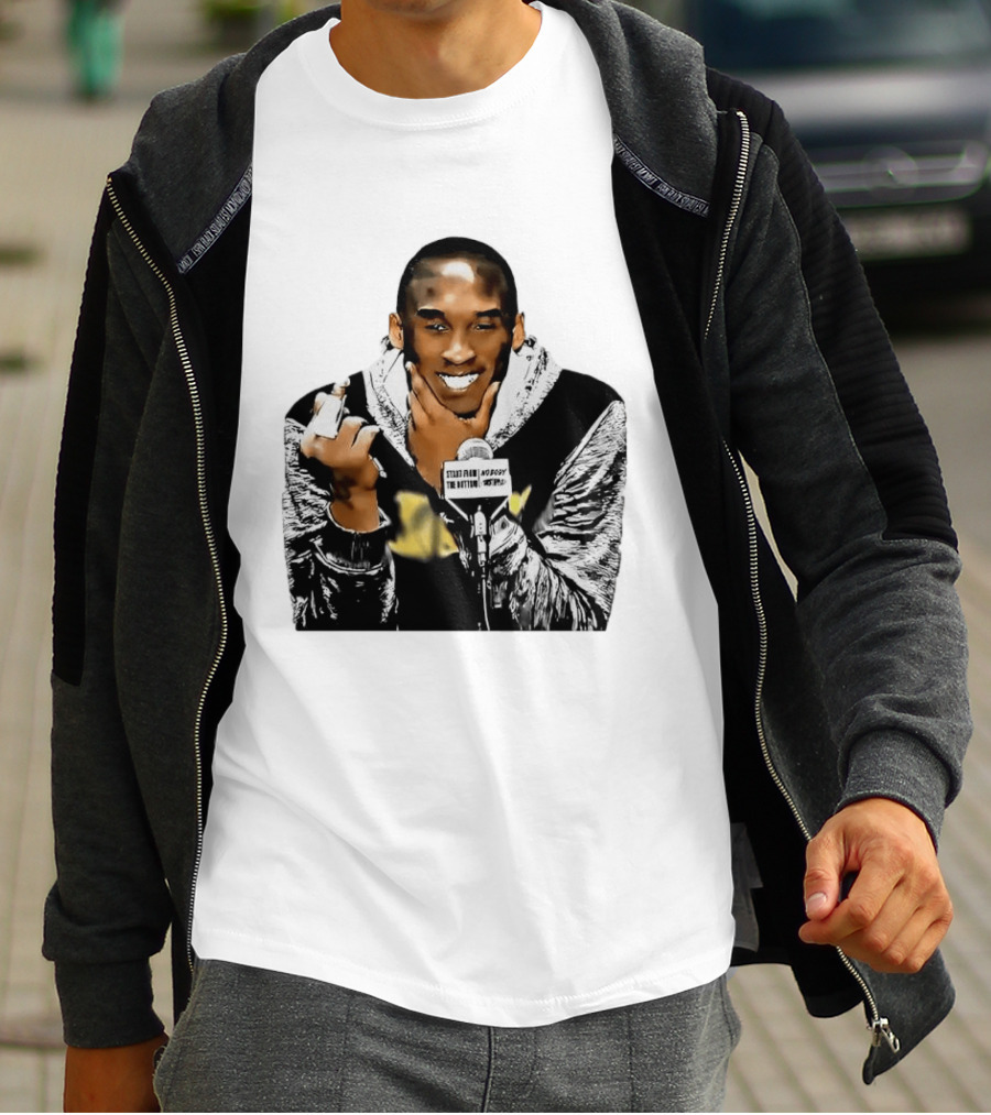Kobe Bryant Iconic Middle Finger Moment At Press Conference T-Shirt