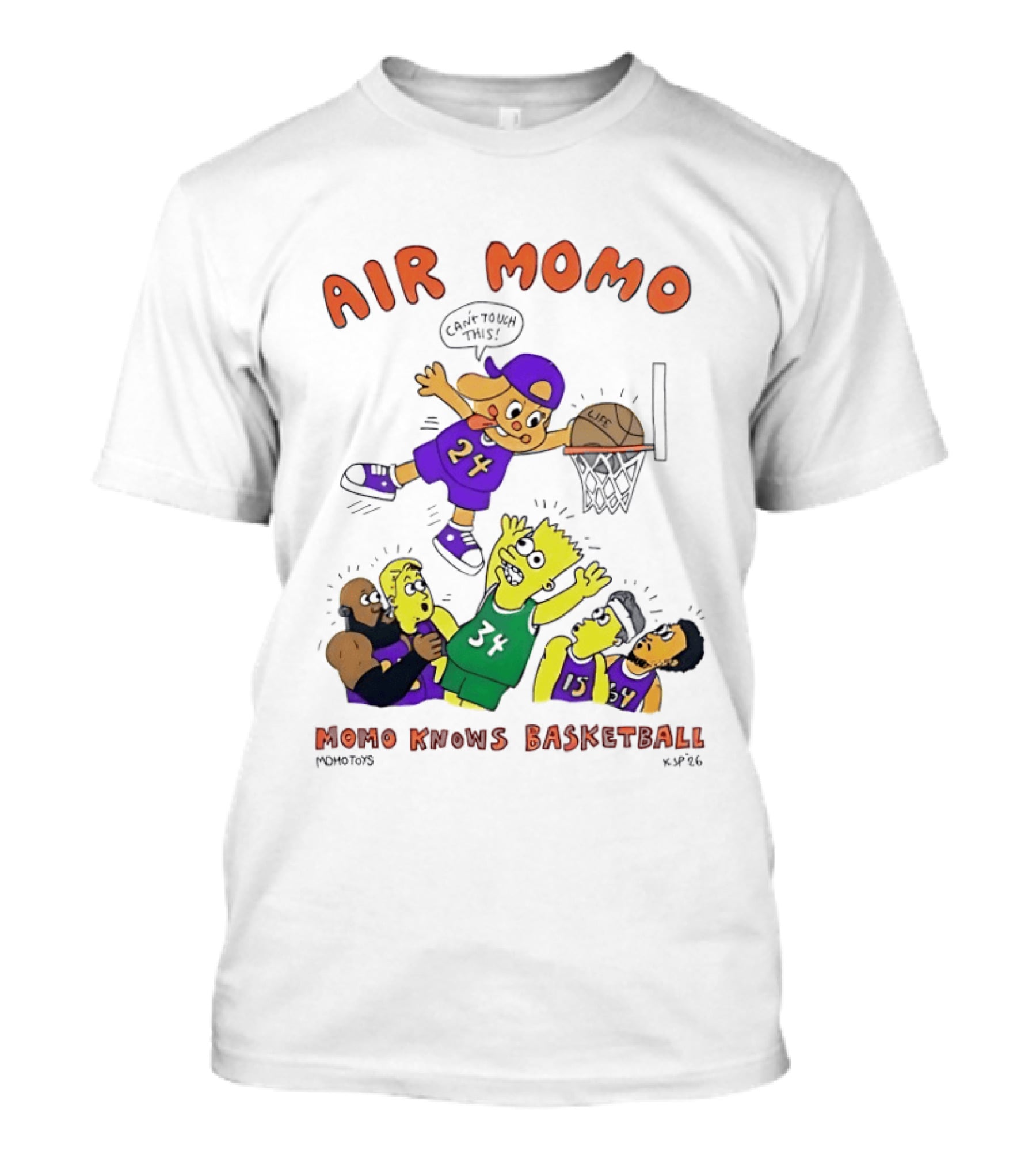Air Momo Can't Touch This Momo Knows Basketball 24 T-Shirt