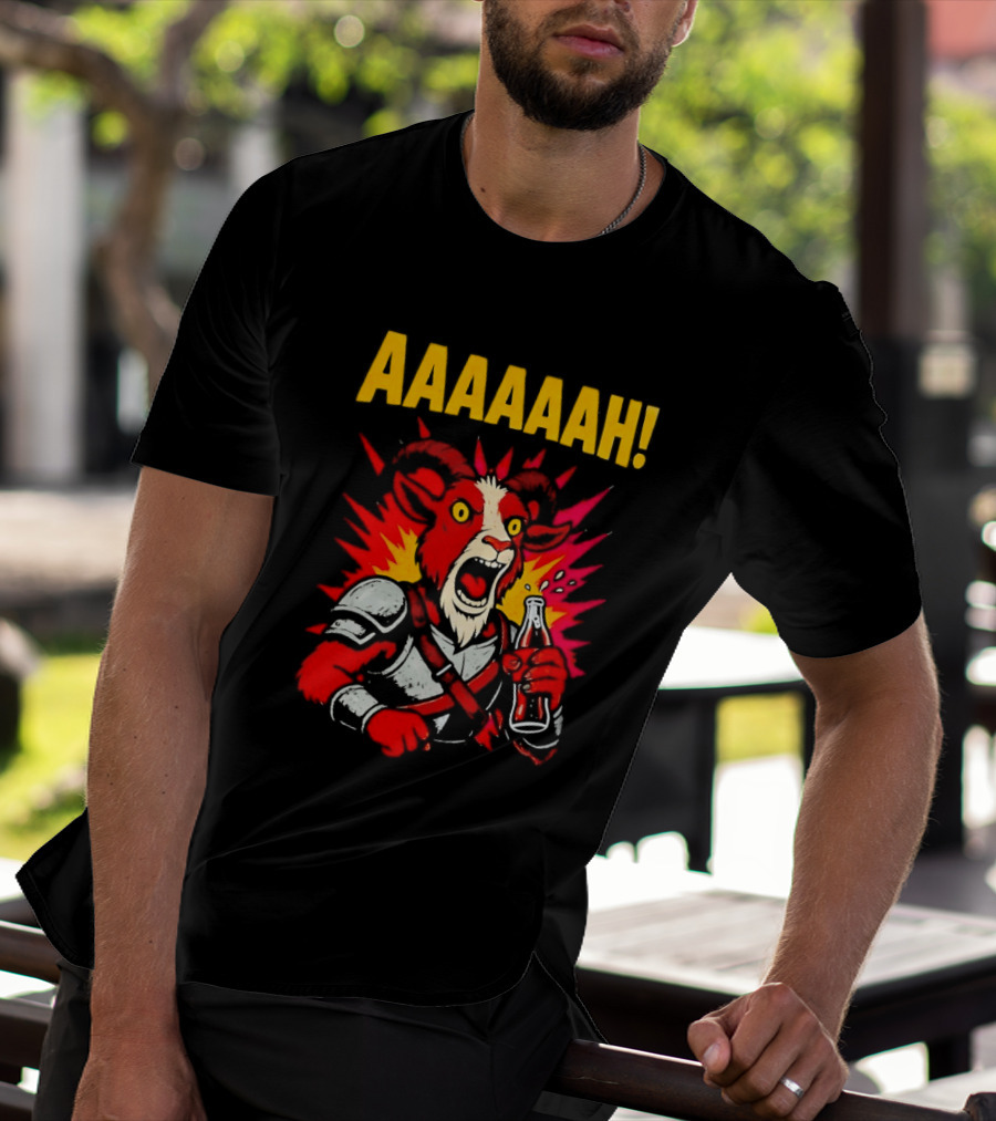 Prepotente Pony Screaming AAAAAAH Colorful Explosion T-Shirt