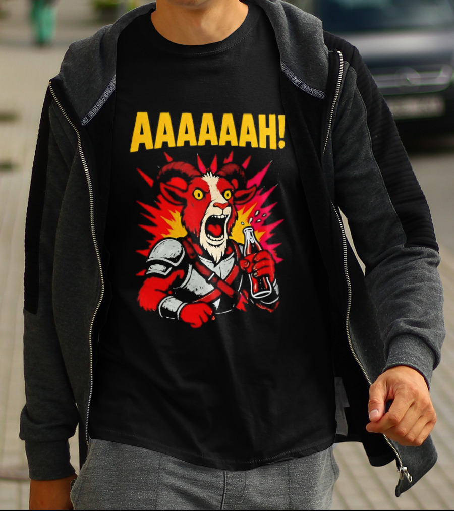 Prepotente Pony Screaming AAAAAAH Colorful Explosion T-Shirt