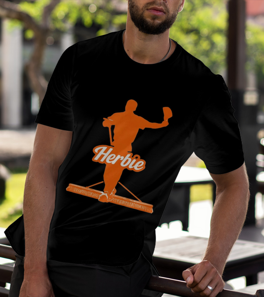 Herbie Houston Astros Iconic Broom Celebration T-Shirt
