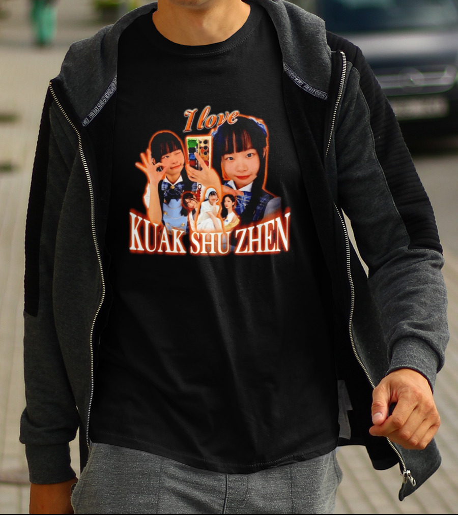I Love Kuak Shu Zhen Selfie Style School Uniform T-Shirt