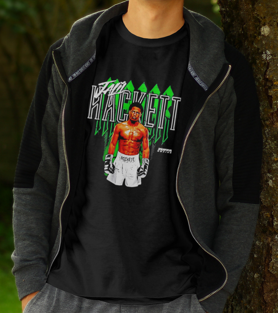 Jalil Hackett Signature Boxing Fighter Name Zuffa Boxing T-Shirt