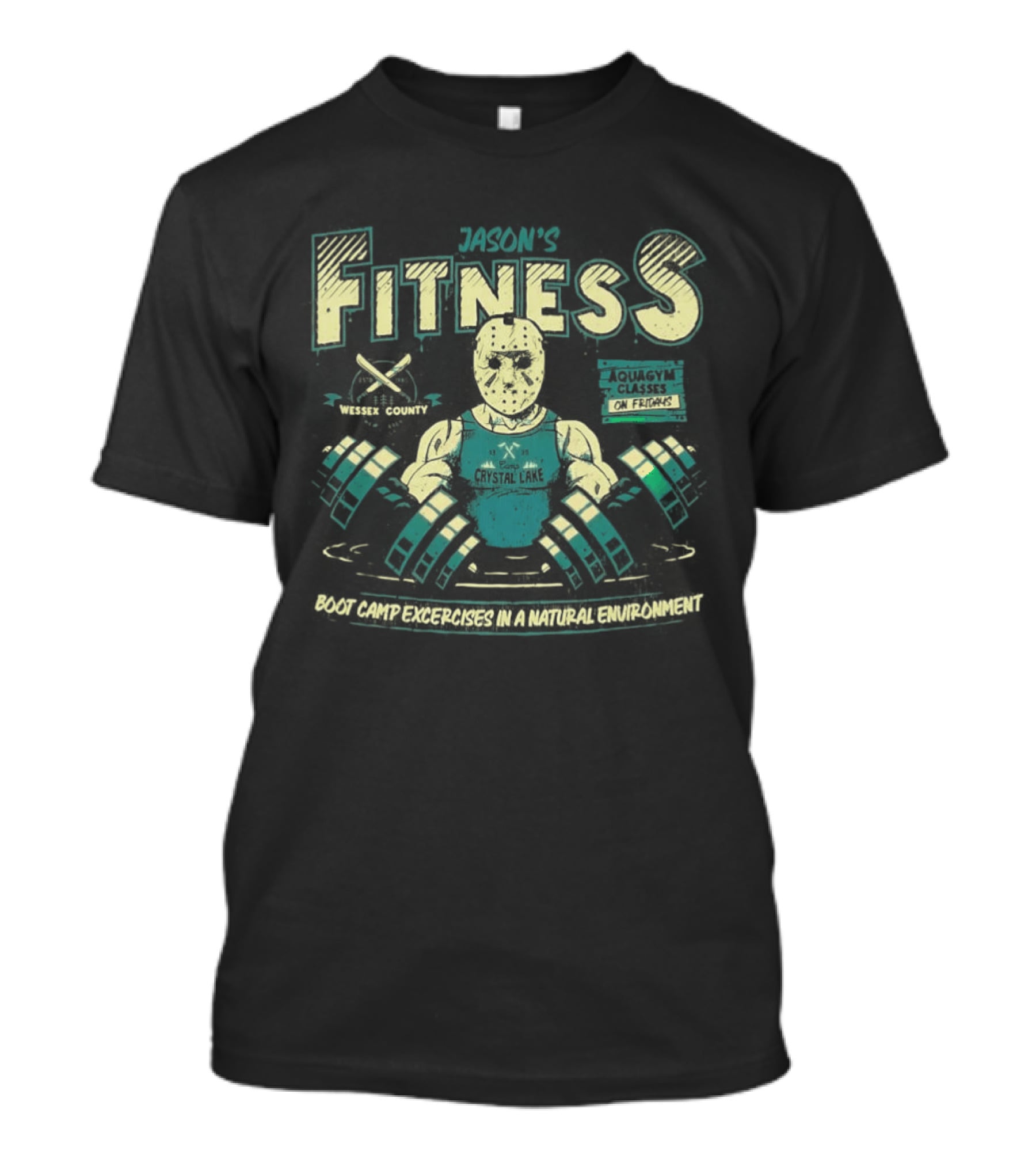 Jason Aquagym Boot Camp Exercises Fridays Fitness Natural Environment T-Shirt