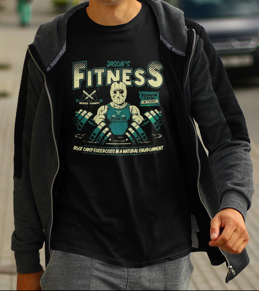 Jason Aquagym Boot Camp Exercises Fridays Fitness Natural Environment T-Shirt