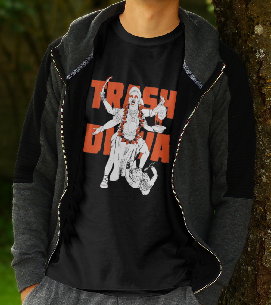 Trash Diva Multi Armed Figure With Head And Sword T-Shirt