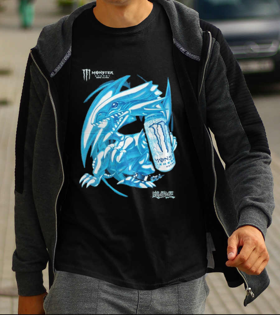 Blue Eyes White Dragon Monster Energy Zero Ultra Collaboration T-Shirt
