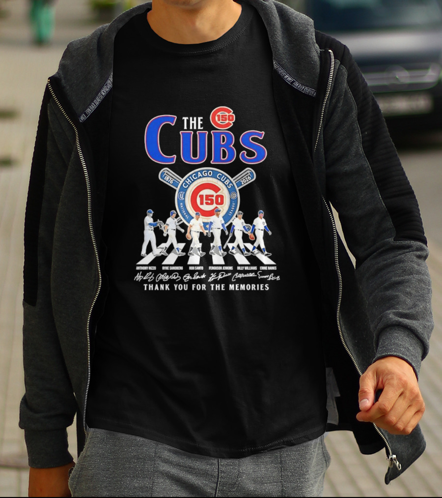 Chicago Cubs 150th Anniversary 1876 2026 Thank You For The Memories T-Shirt