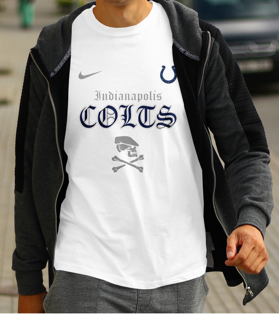 Indianapolis Colts Dropkick Murphys Skull Collaboration T-Shirt