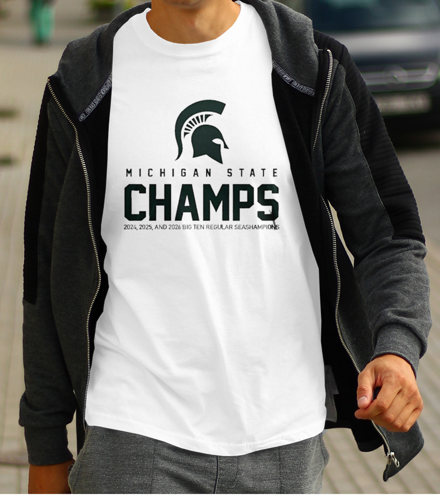 Michigan State Champs 2024 2025 2026 Big Ten Regular Season Champions T-Shirt