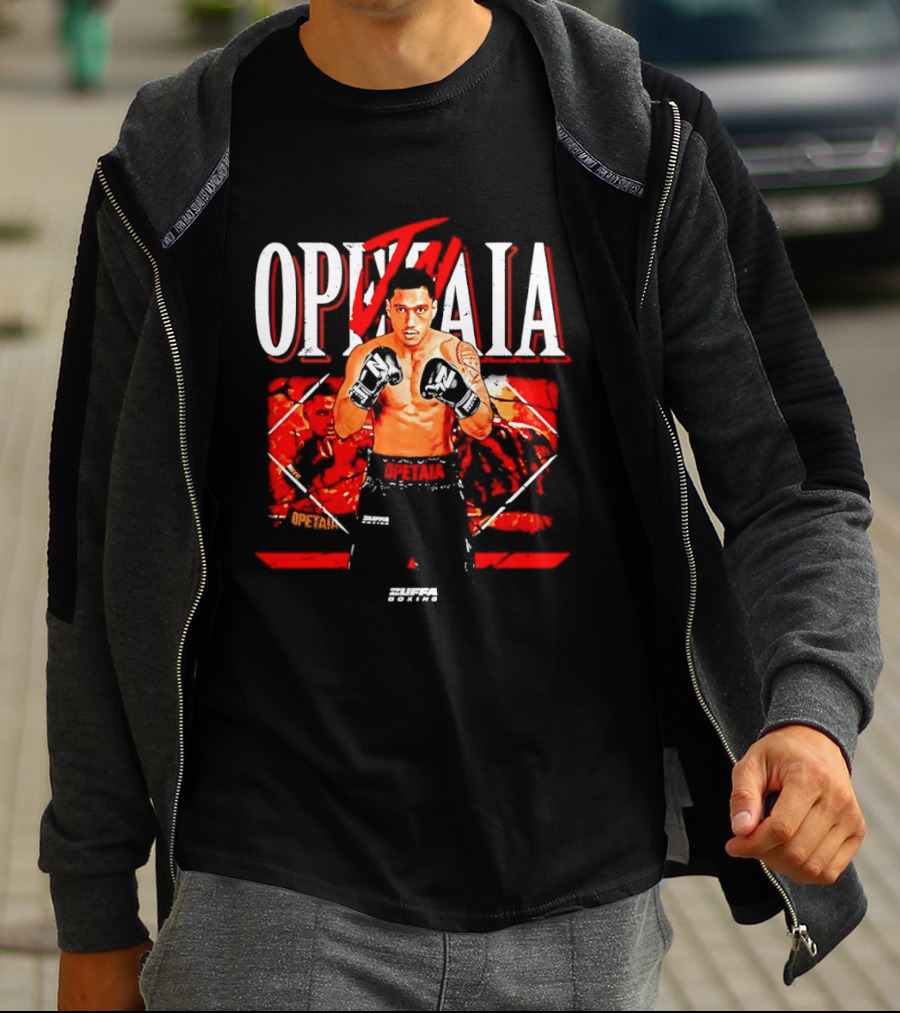 Jai Opetaia Boxing Zuffa Fighter Dynamic Pose T-Shirt