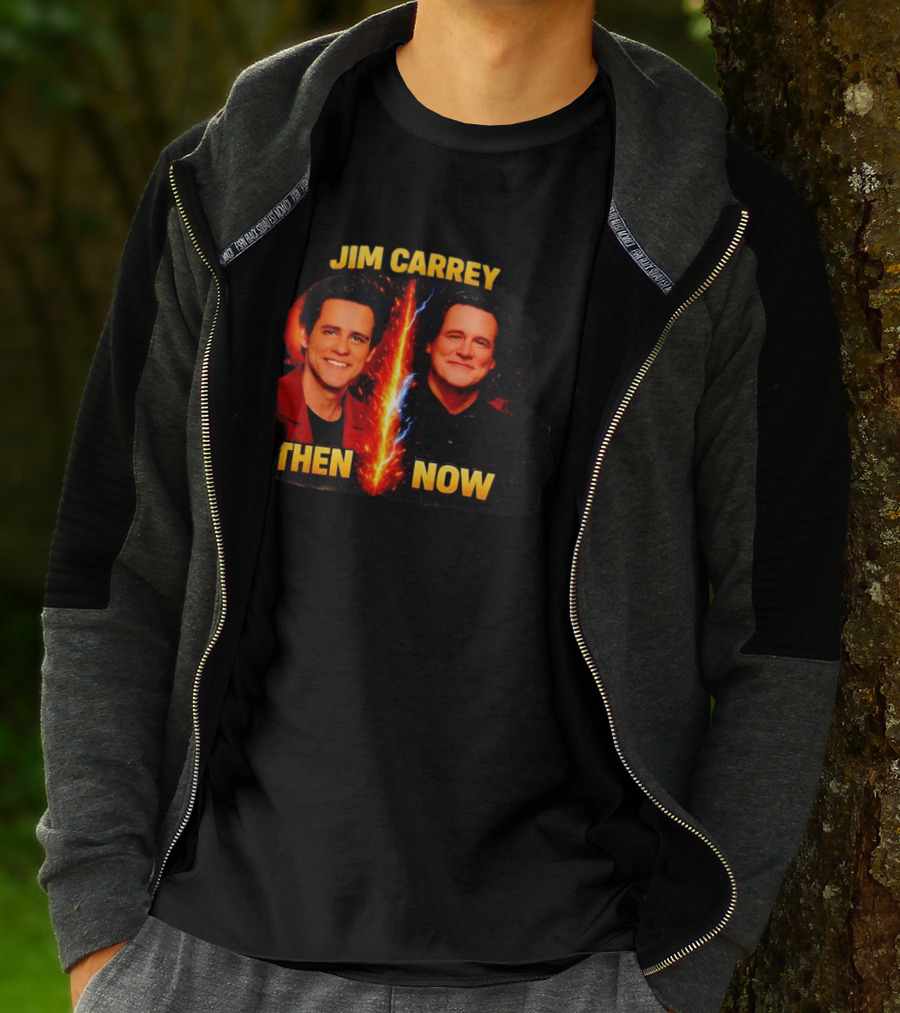 Jim Carrey Then And Now Evolution T-Shirt
