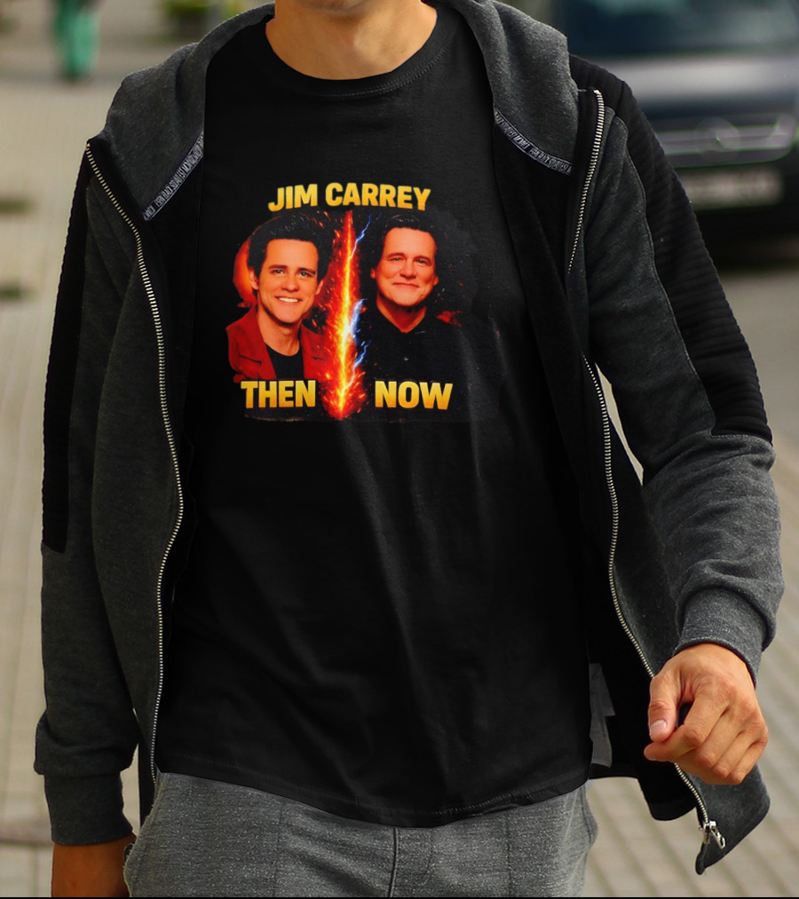 Jim Carrey Then And Now Evolution T-Shirt