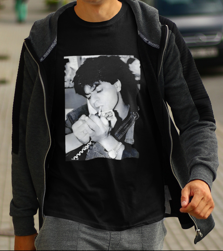 Shah Rukh Khan Iconic Smoking Bollywood T-Shirt