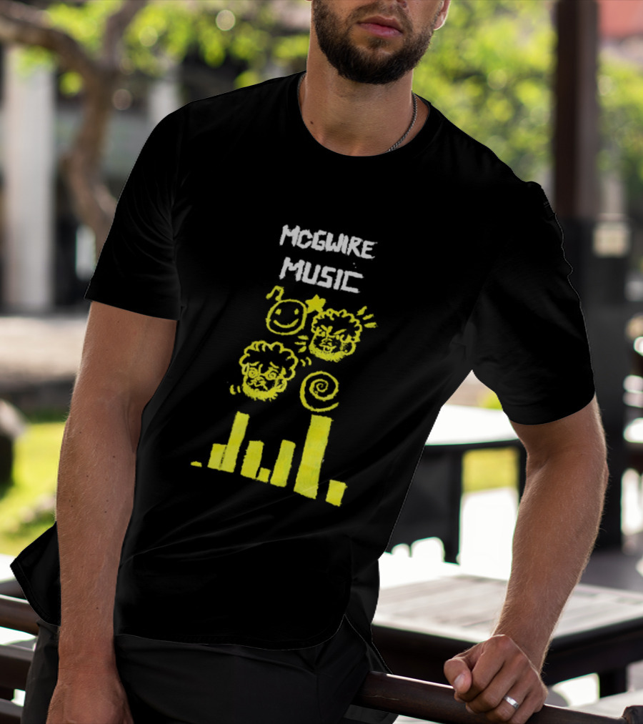 Mcgwire Music Chart With Smiley Faces And Music Bars T-Shirt
