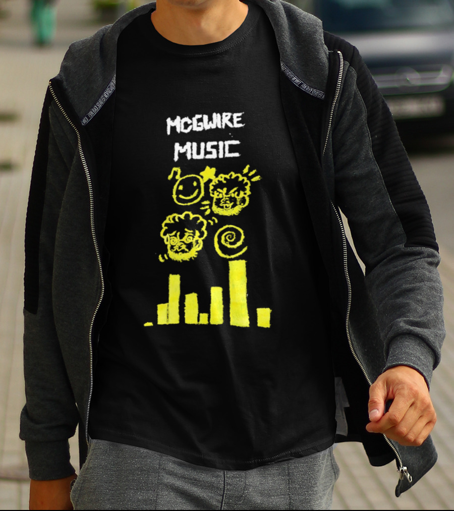 Mcgwire Music Chart With Smiley Faces And Music Bars T-Shirt
