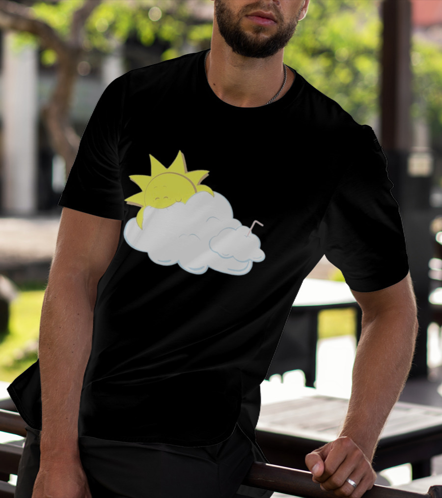 Sun Eating A Cloud Cartoon T-Shirt