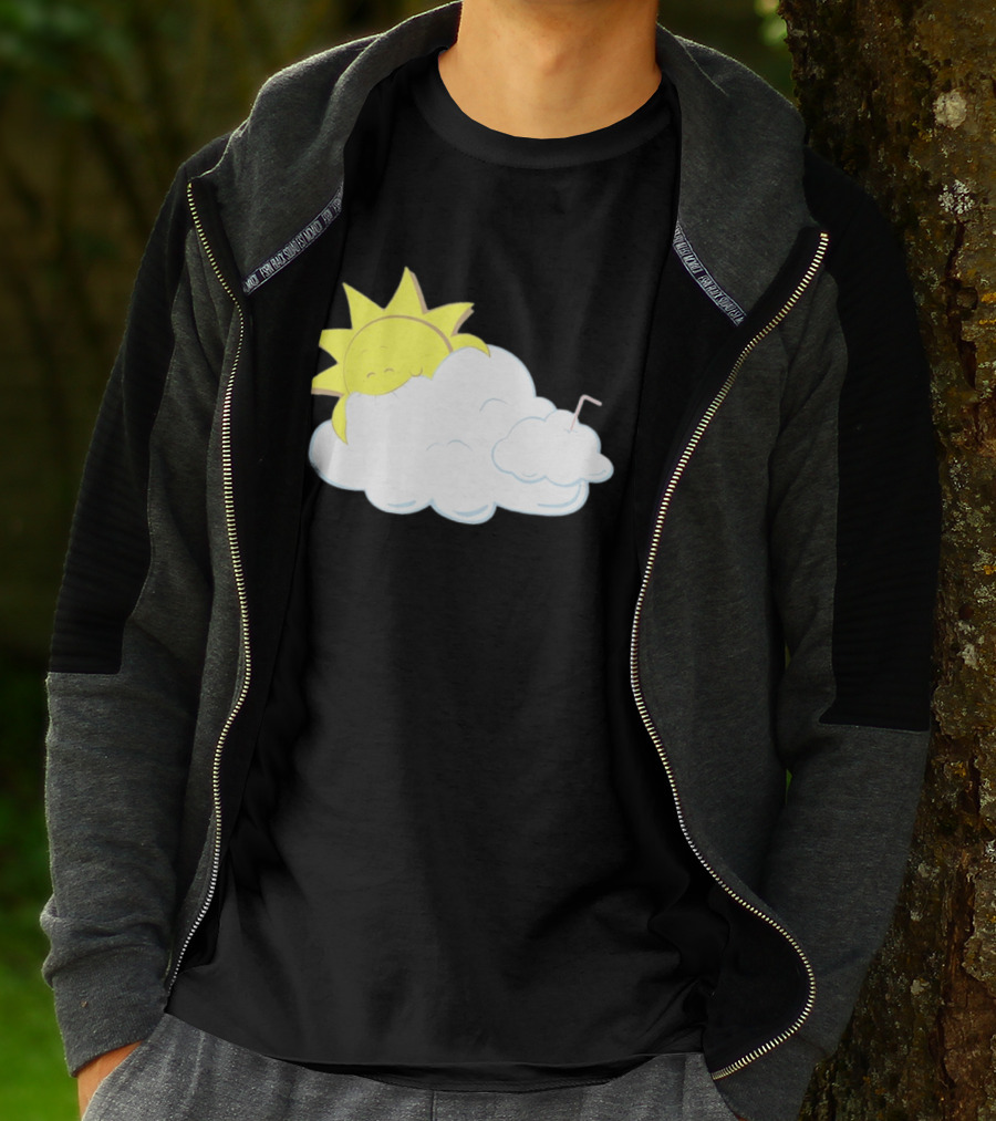 Sun Eating A Cloud Cartoon T-Shirt