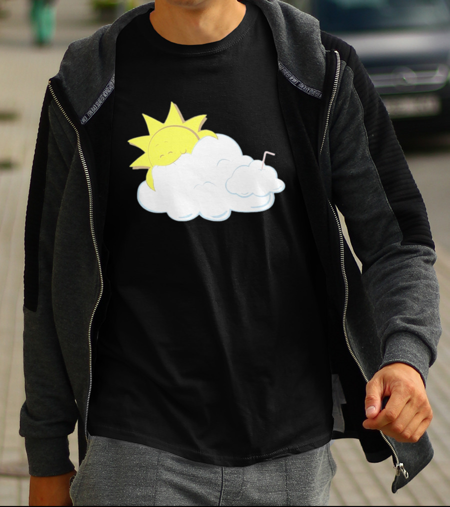 Sun Eating A Cloud Cartoon T-Shirt
