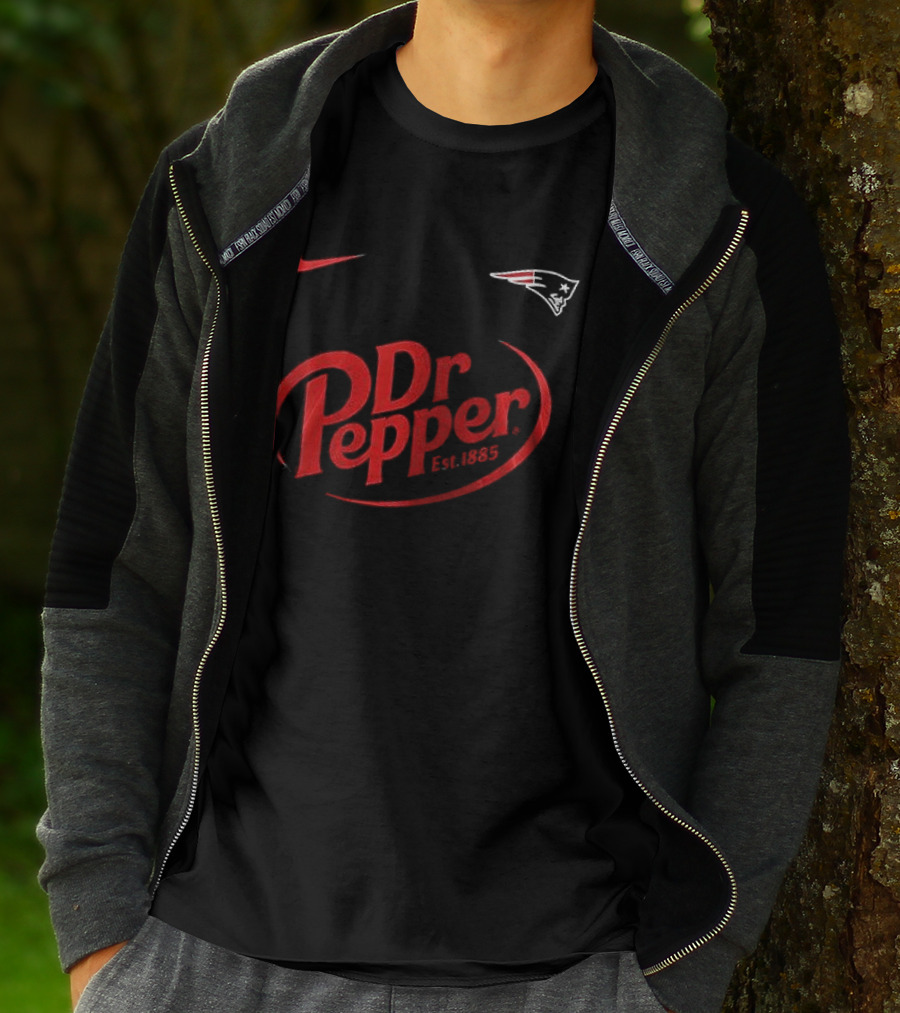 New England Patriots Dr Pepper Nike Collaboration Est. 1885 T-Shirt
