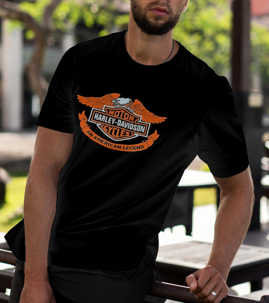 Harley Davidson Motor Cycles An American Legend Eagle T-Shirt