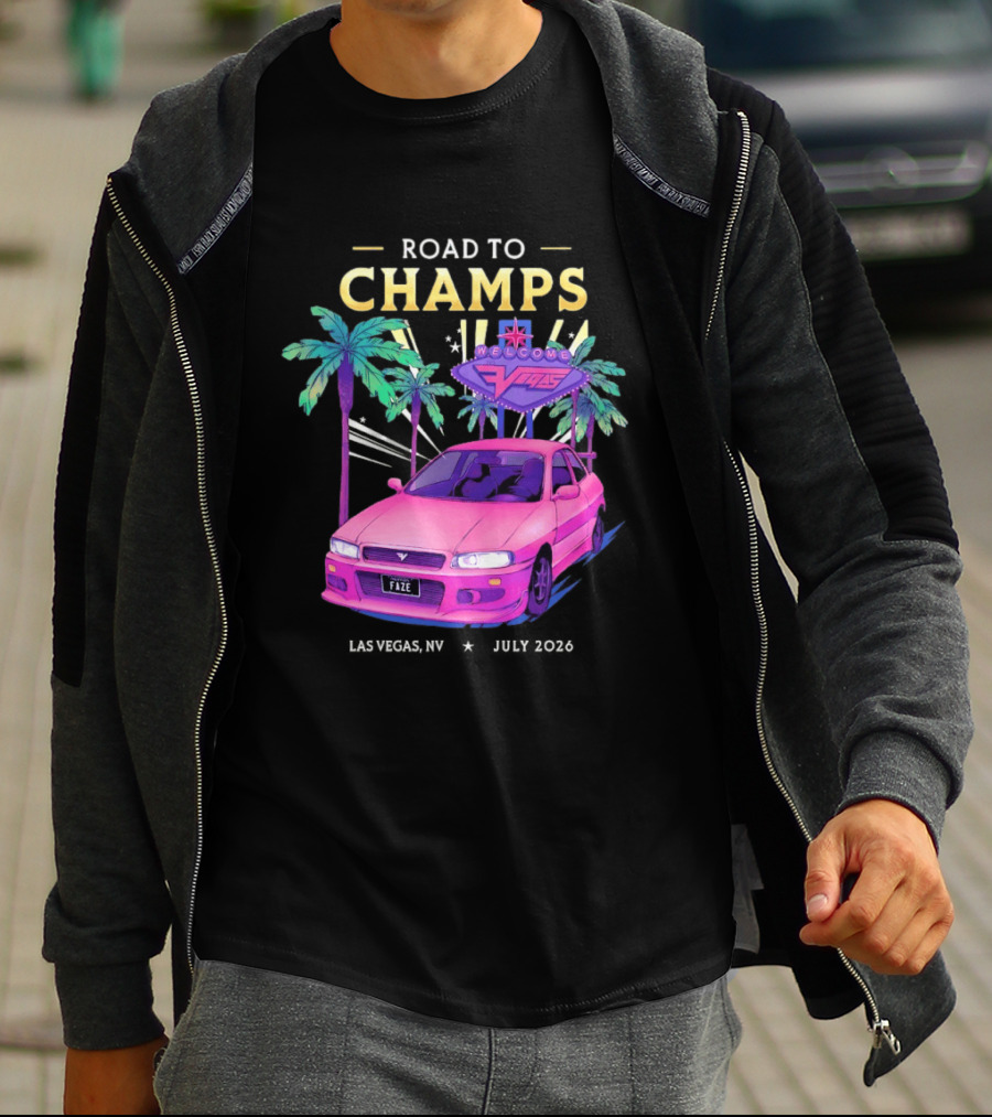 Road To Champs Faze Welcome Las Vegas 2026 T-Shirt