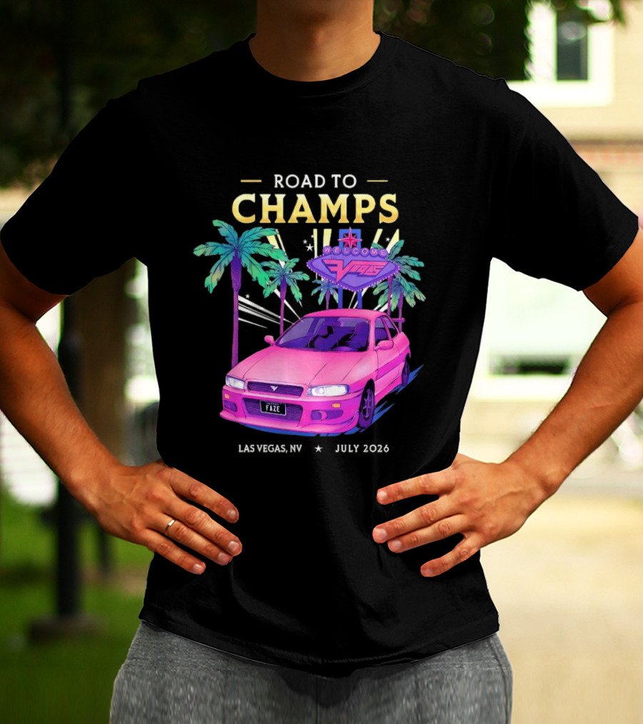 Road To Champs Faze Welcome Las Vegas 2026 T-Shirt