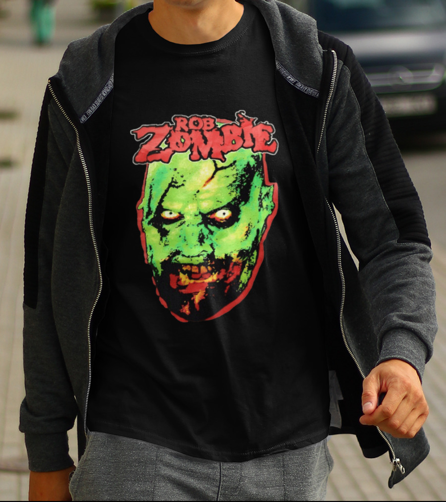 Rob Zombie Bring Out Your Dead Green Zombie Head T-Shirt