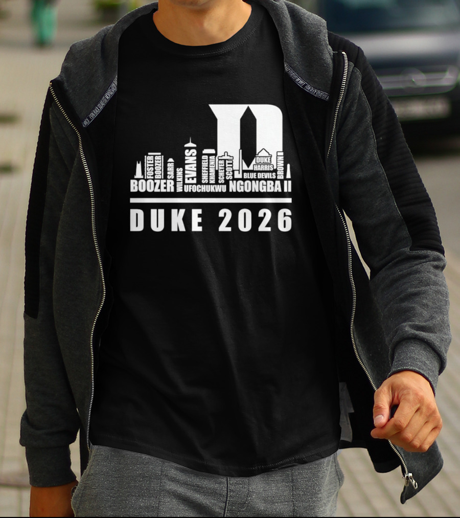 Duke 2026 Skyline Boozer Evans McCorkle Li T-Shirt