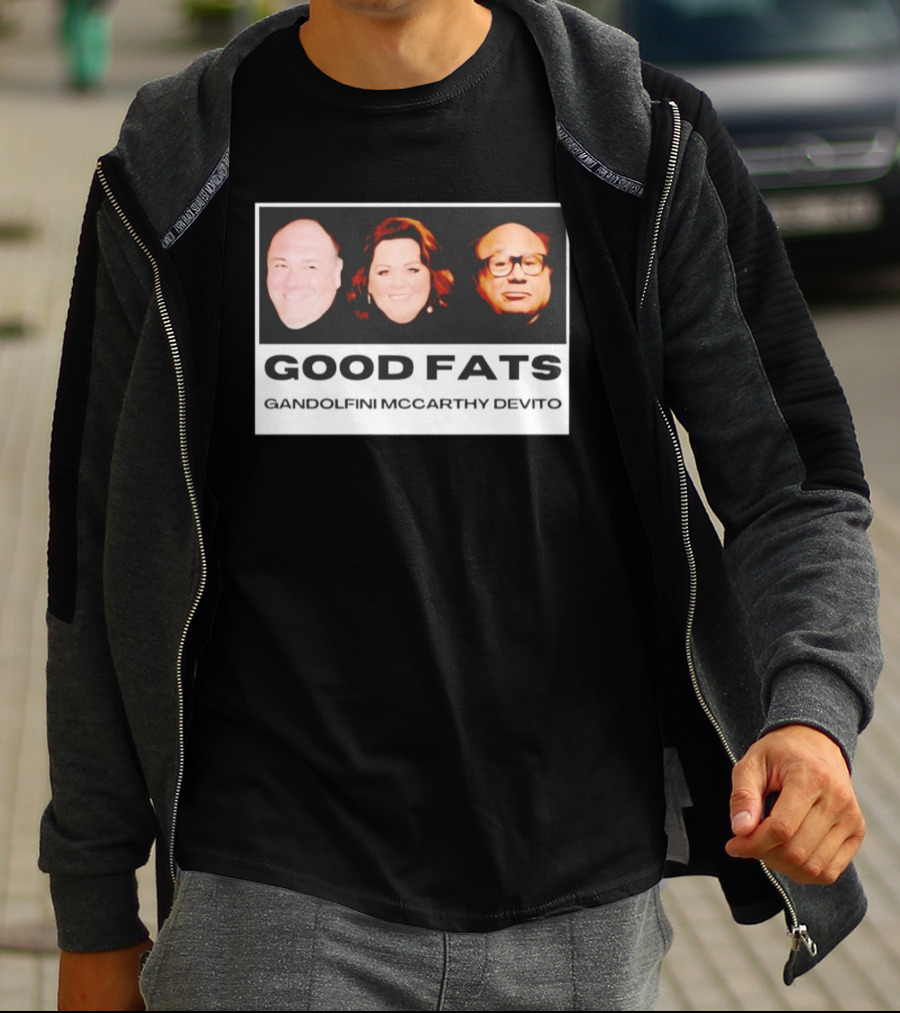 Good Fats Gandolfini McCarthy Devito Faces T-Shirt
