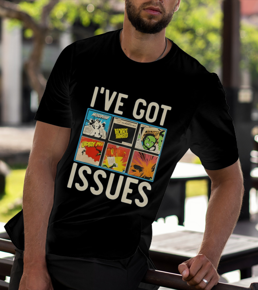 I've Got Issues Morphin Voice Combo Comic Panels T-Shirt
