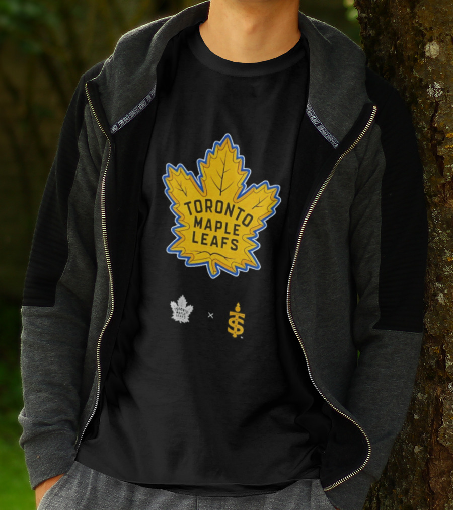 Toronto Maple Leafs Toronto Sceptres Collaboration Yellow Maple Leaf T-Shirt